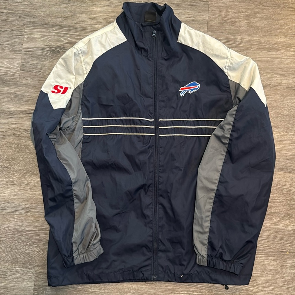 Retro Buffalo Bills Reebok NFL Men’s Full Zip Windbreaker